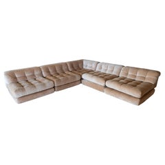 1970's Roche Bobois Mah Jong Modular Sofa by Hans Hopfer (15 pieces)