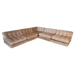 1970's Roche Bobois Mah Jong Modular Sofa by Hans Hopfer (15 pieces)