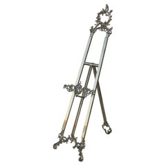 1970's Rococo Style Italian Brass Easel