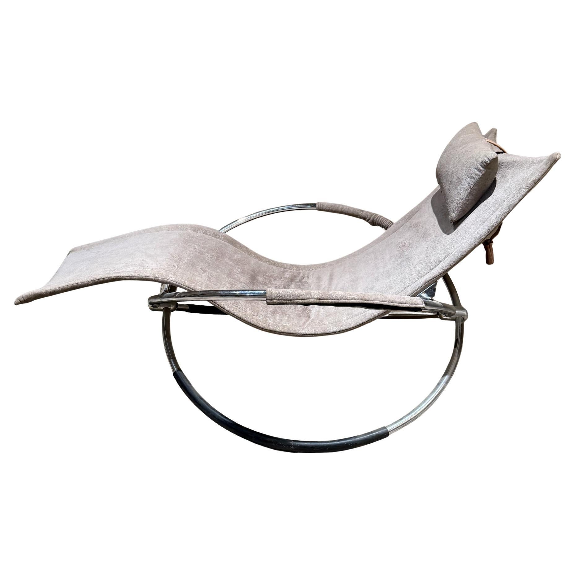 Chaise longue française Jet Star Roger Lecal des années 1970