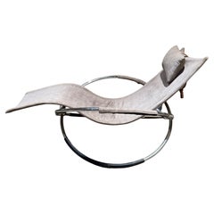 Silla francesa de salón Chaise 1970 Roger Lecal Jet Star