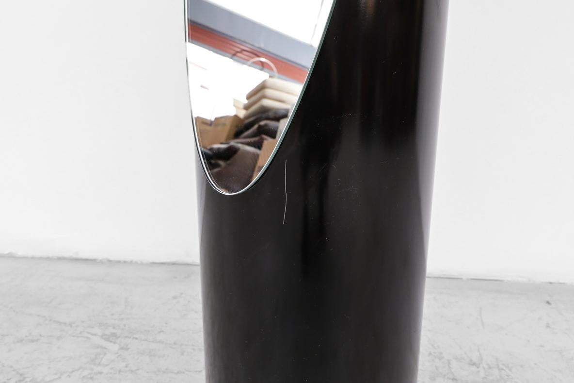 1970's Roger Lecal Style Black Standing Lipstick Mirror 10