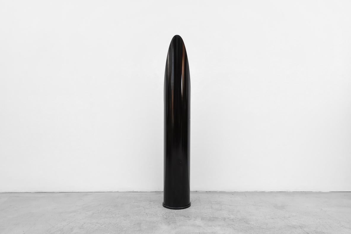 Late 20th Century 1970's Roger Lecal Style Black Standing Lipstick Mirror