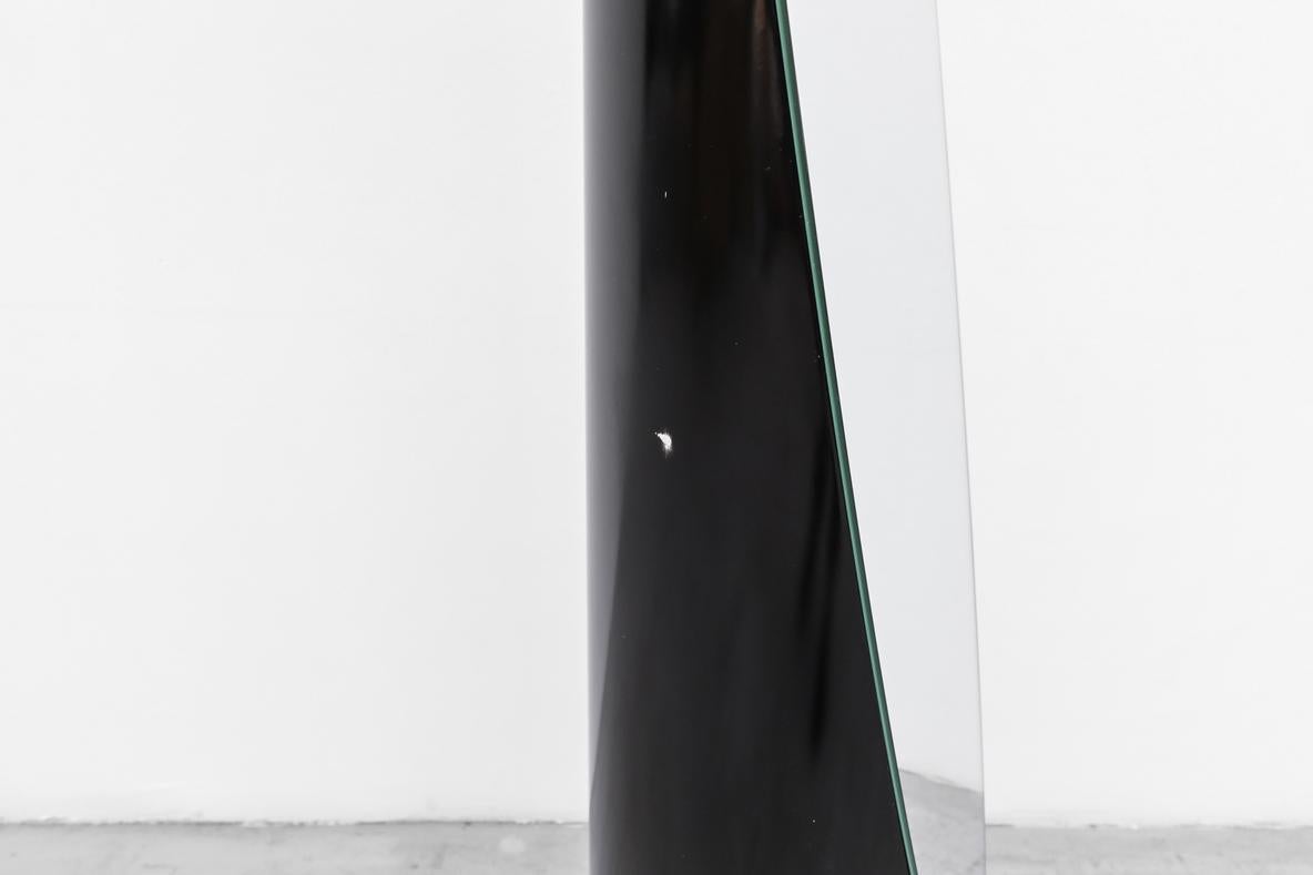 1970's Roger Lecal Style Black Standing Lipstick Mirror 2