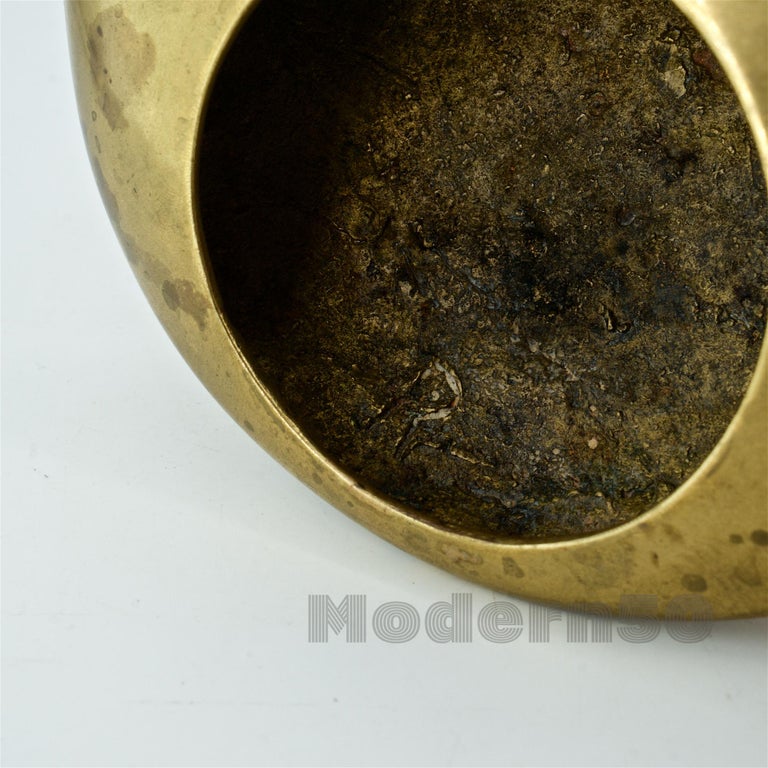 1970s Roger Tallon Brass Orb Sculpture Midcentury Space Age UFO Cigar  Ashtray at 1stDibs