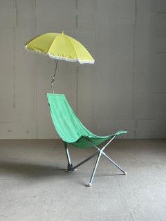 1970's Rohr Mini Camp Folding Chair with Sunshade – Vintage Outdoor Design
