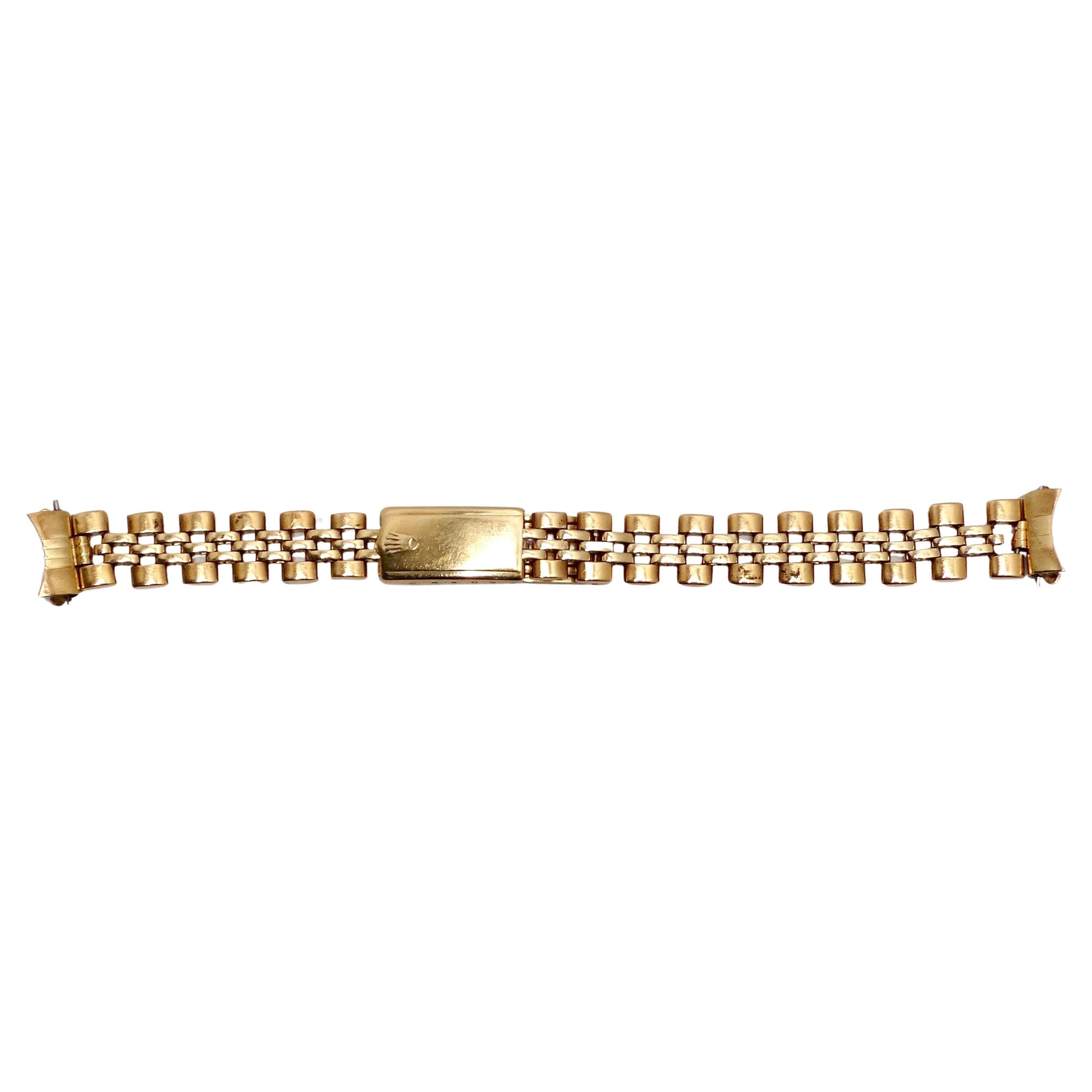 Rolex Montre-bracelet Jubilee 18 mm en or jaune 14 carats, années 1970