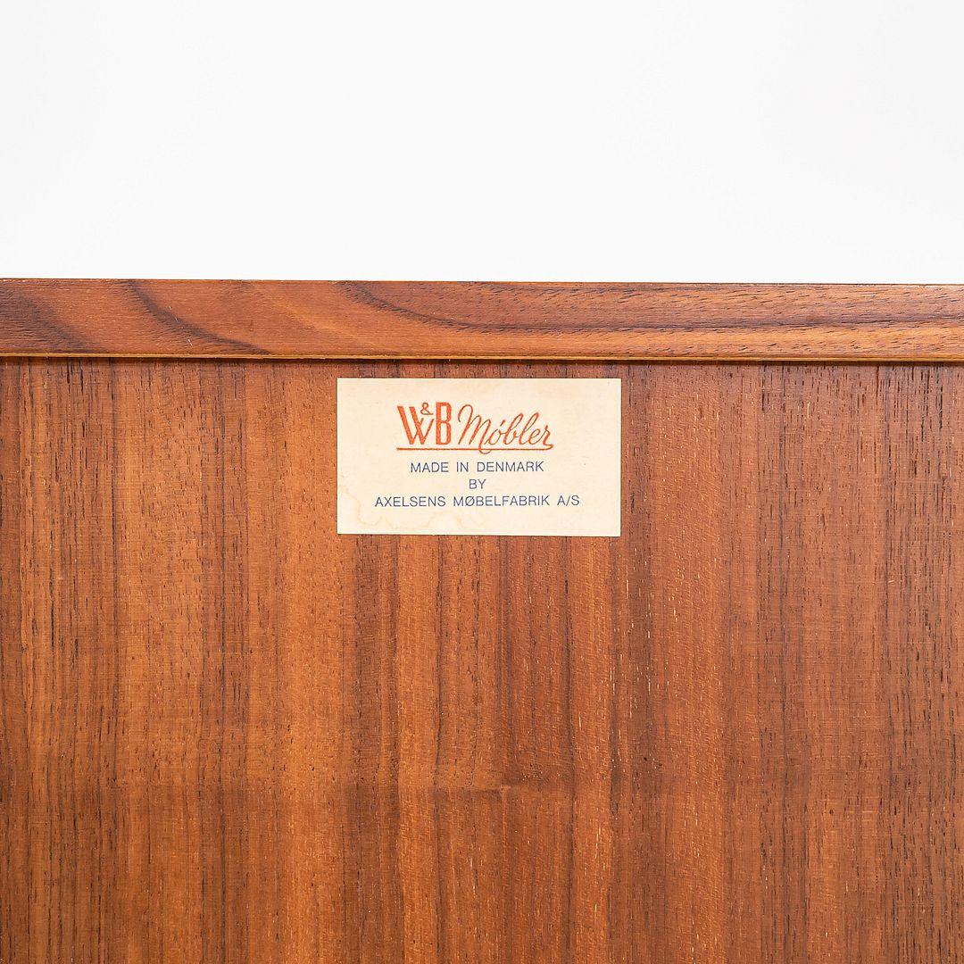 1970s Rolling Axelsens Mobelfabrik for W&B Mobler Teak Bedside Table/Cabinet For Sale 5