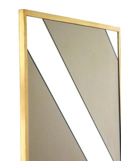 1970er Romeo Rega Hollywood Regency Design Messing Quadratischer Wandspiegel