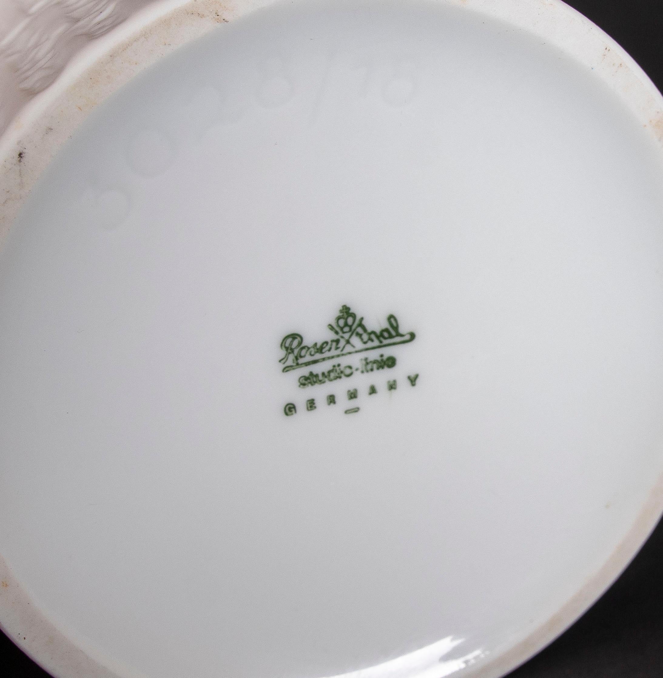 Set di vasi degli anni '70 di Rosenthal Linee Studio con goffratura geometrica in vendita 2