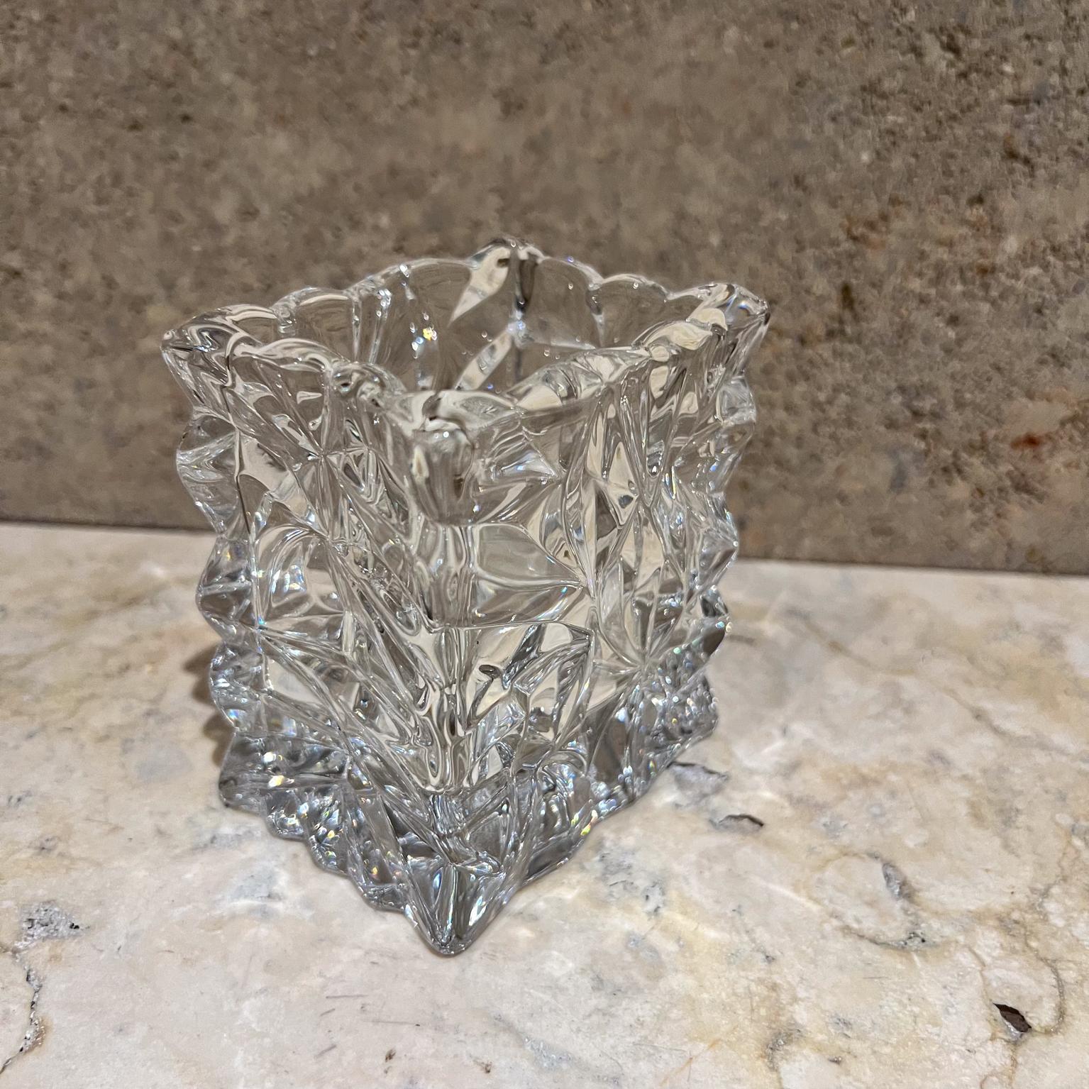 1970s Rosenthal Studio Linie Crystal Crinkle Vase Set 3 Germany 3