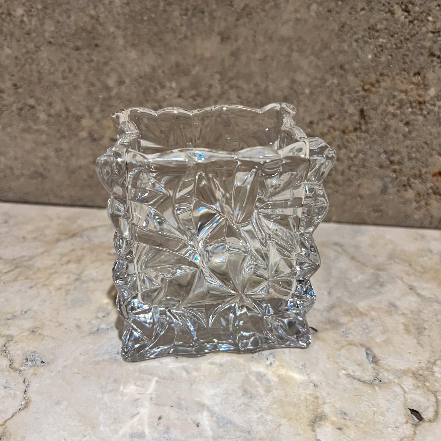 1970s Rosenthal Studio Linie Crystal Crinkle Vase Set 3 Germany 4