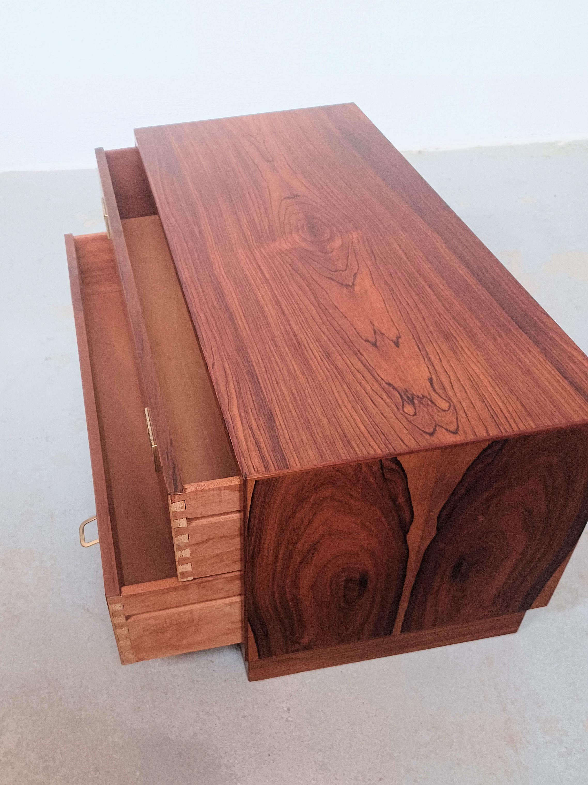 1970s Danish Rosewood Chest of Drawers For Sale 9