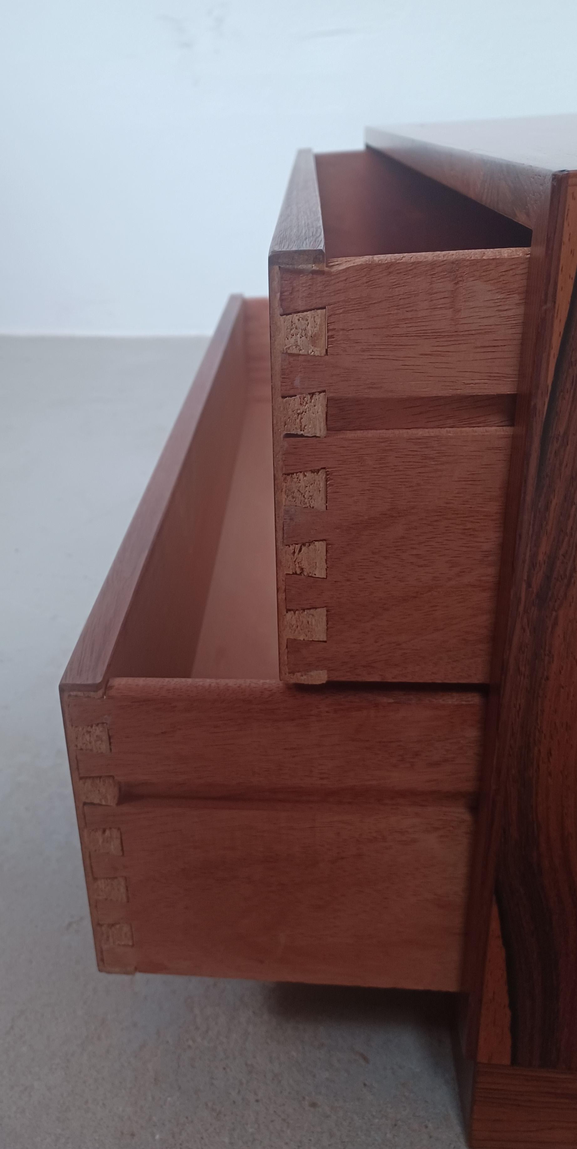 1970s Danish Rosewood Chest of Drawers For Sale 10