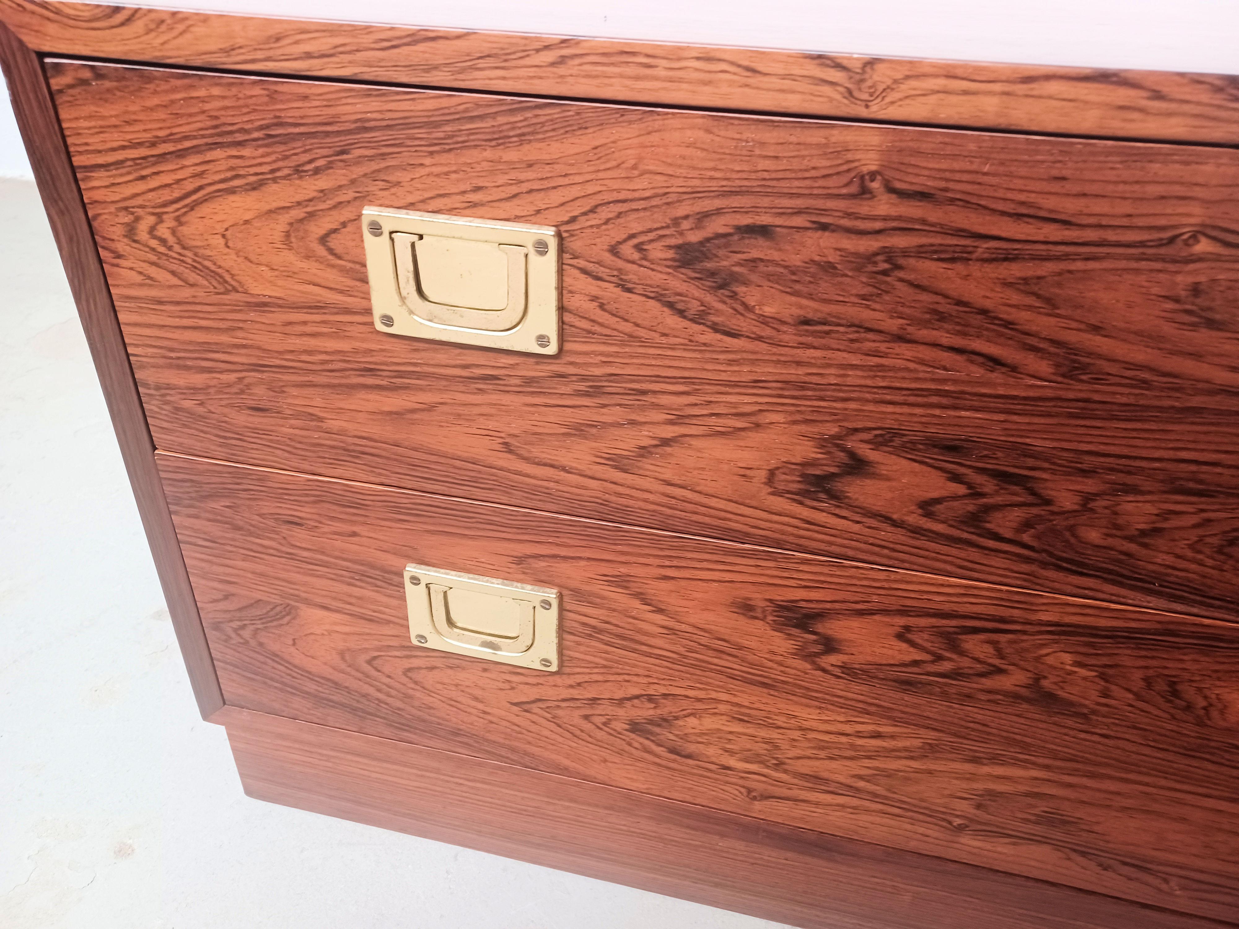 1970s Danish Rosewood Chest of Drawers For Sale 11