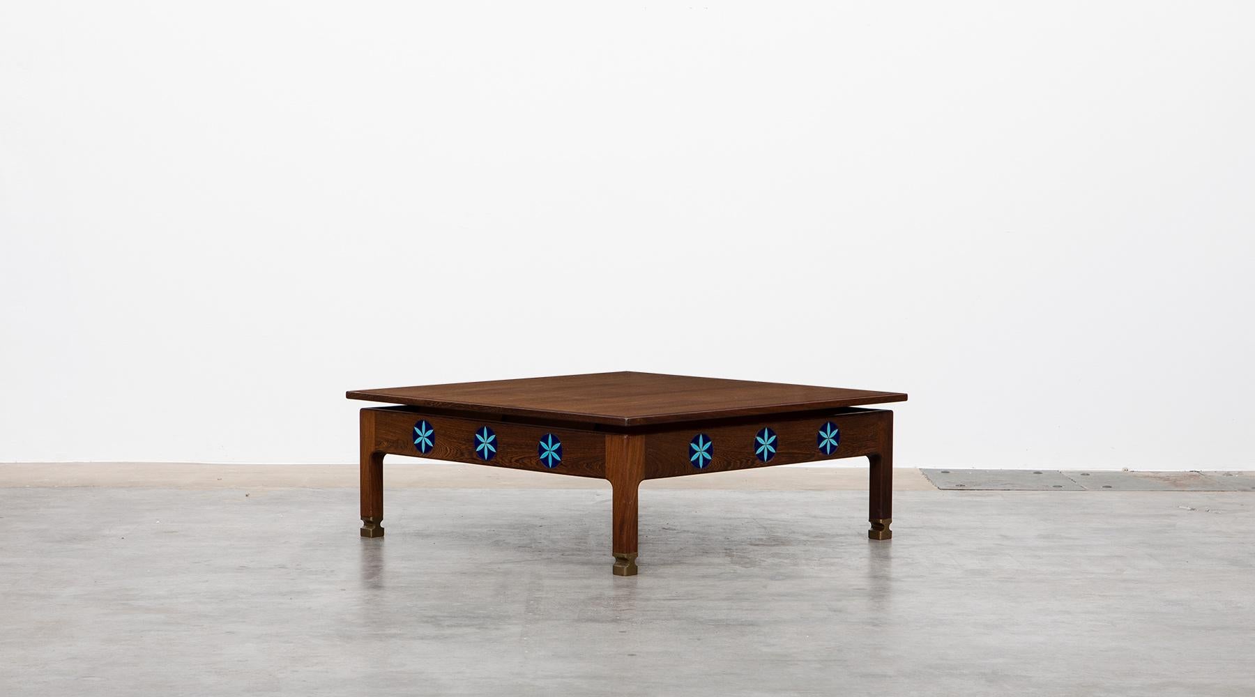 Mid-Century Modern 1970s Rosewood Coffee Table by Ib Kofod Larsen For Sale