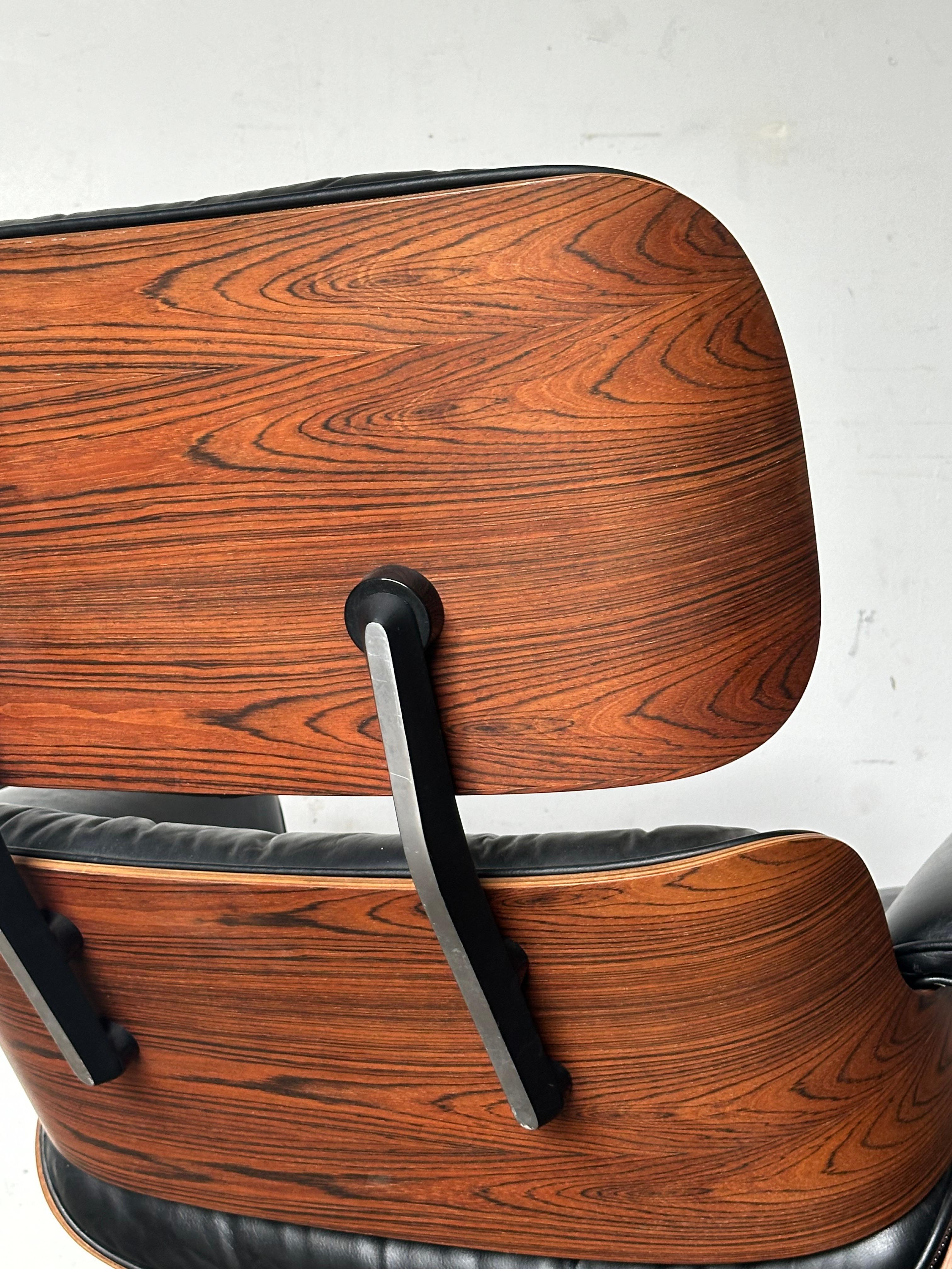 1970s Rosewood Herman Miller Lounge Chair and Ottoman 5