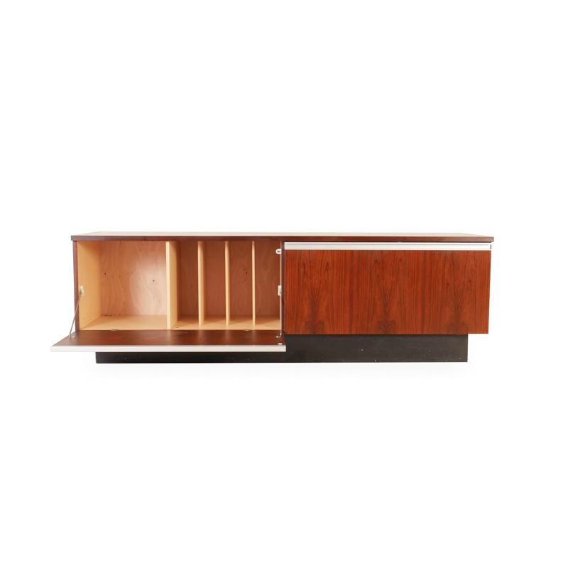 Mid-Century Modern 1970s Rosewood Record Cabinet Designed by Jan Ole Ertzeid for Bruksbo, Norway