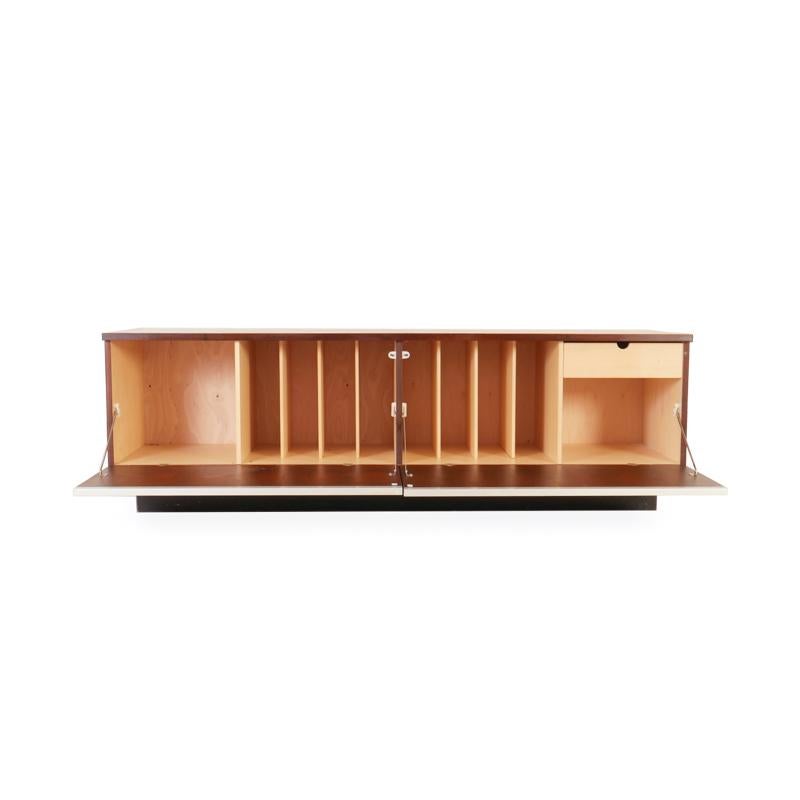 Norwegian 1970s Rosewood Record Cabinet Designed by Jan Ole Ertzeid for Bruksbo, Norway