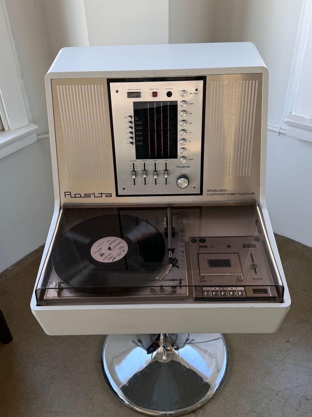 Space Age 1970's Rosita Commander Luxus Stereo System For Sale