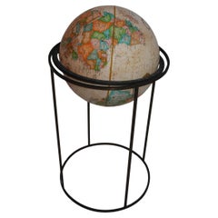 Drehbarer Replogle-Welt Globus der 1970er Jahre