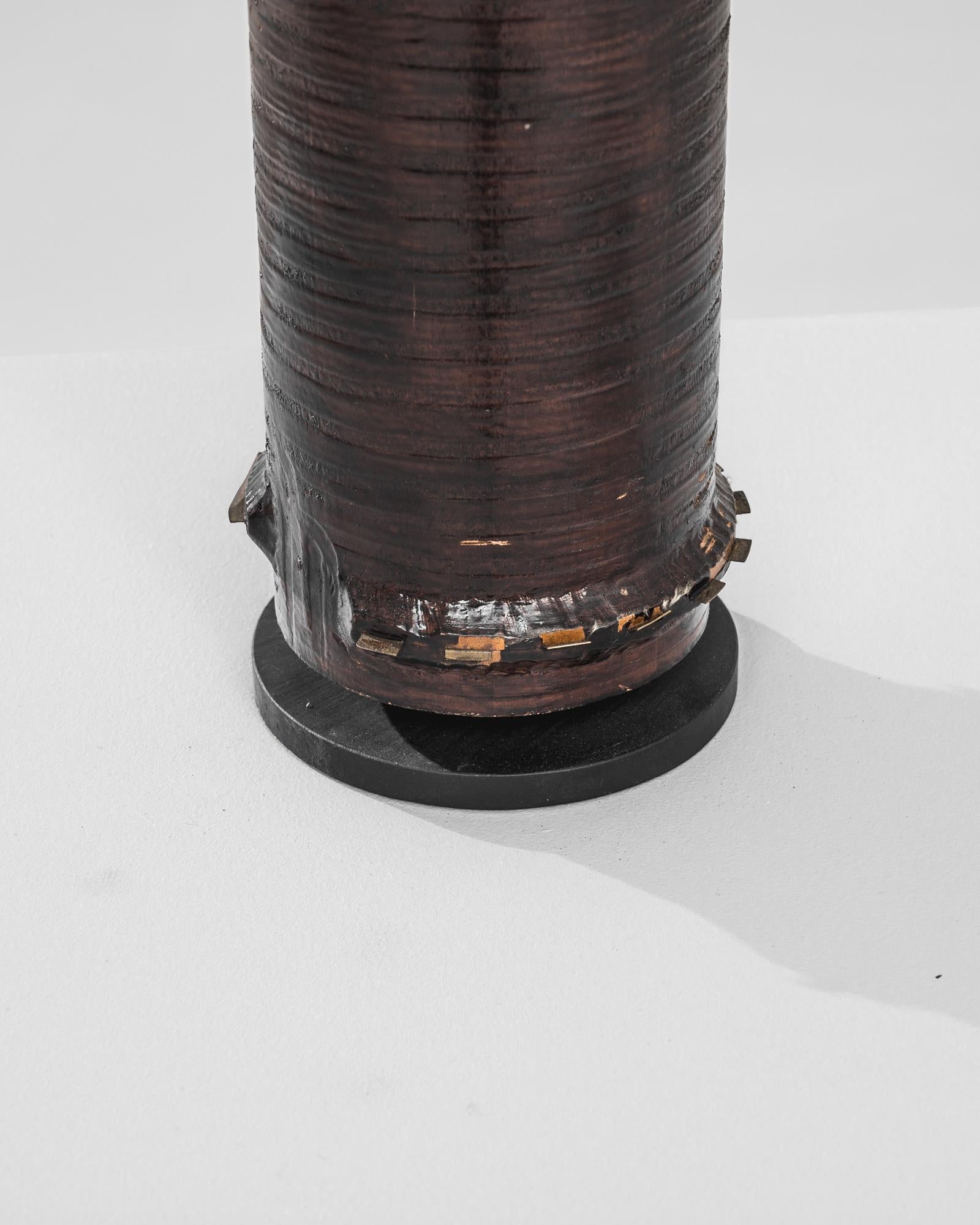 Lampe de table Rotogravure des années 1970 Bon état - En vente à High Point, NC