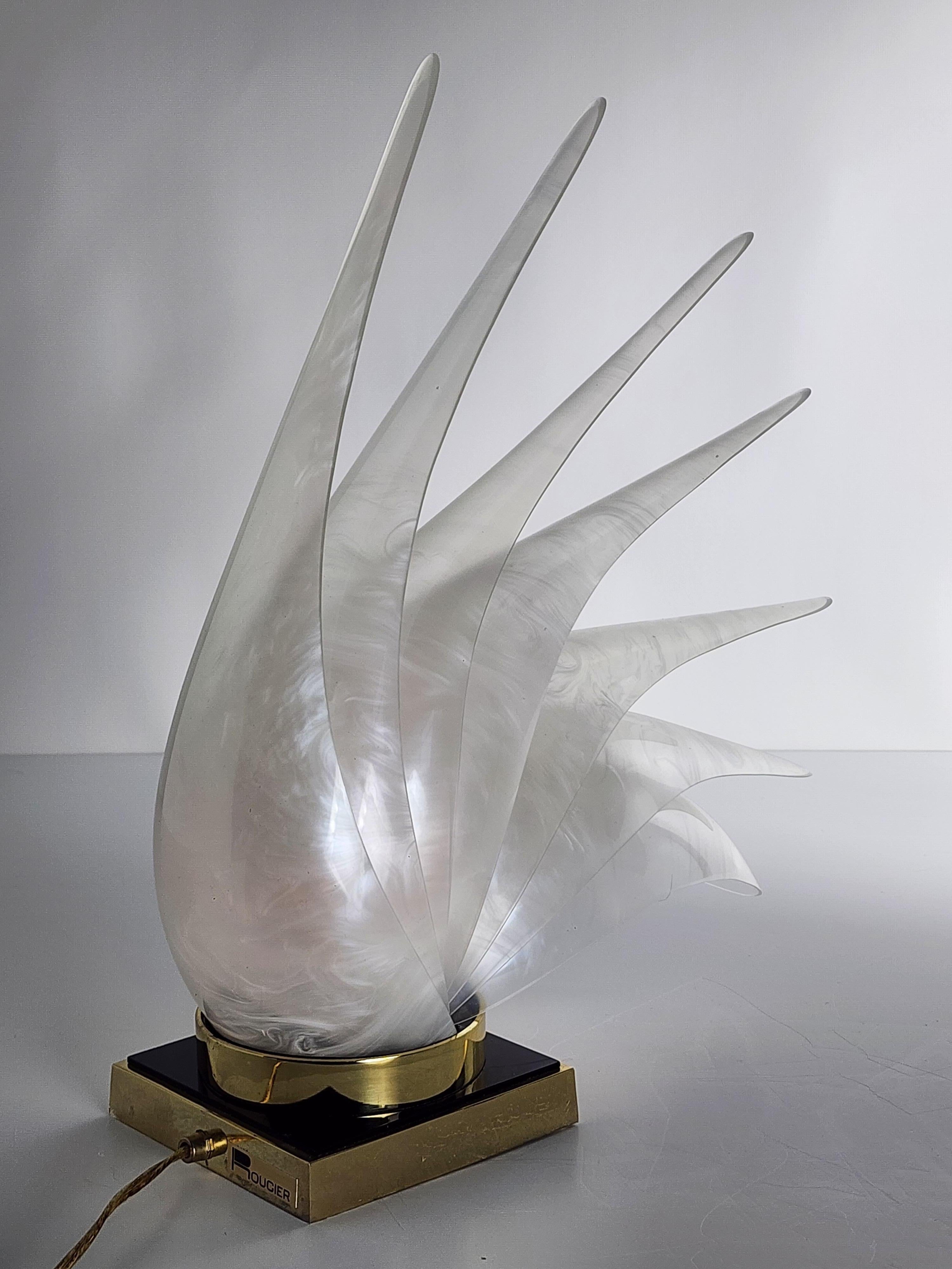 1970s Rougier ' Bird of Paradise' Table Lamp, Canada For Sale 3