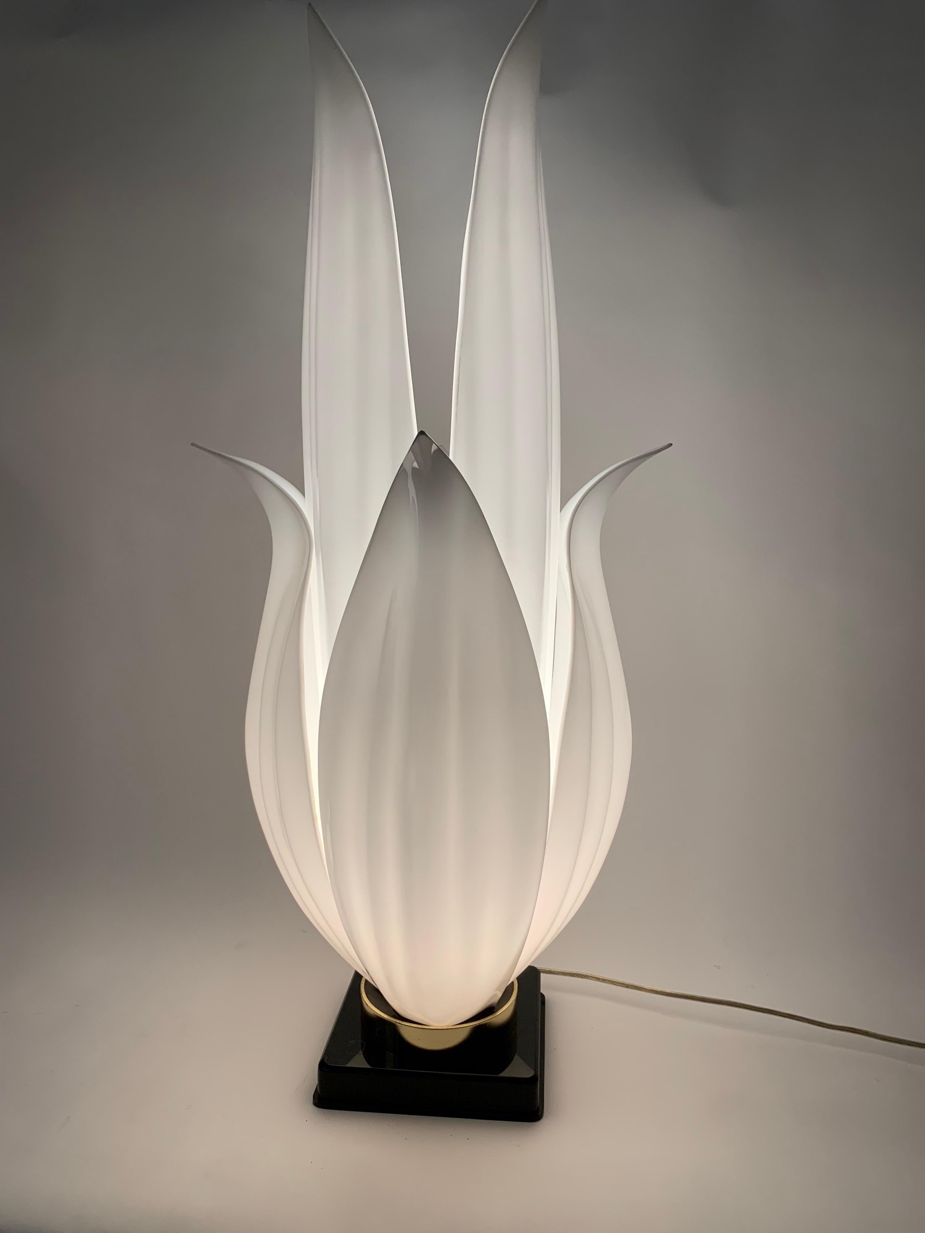 Canadian 1970s Rougier Floriform Lamp