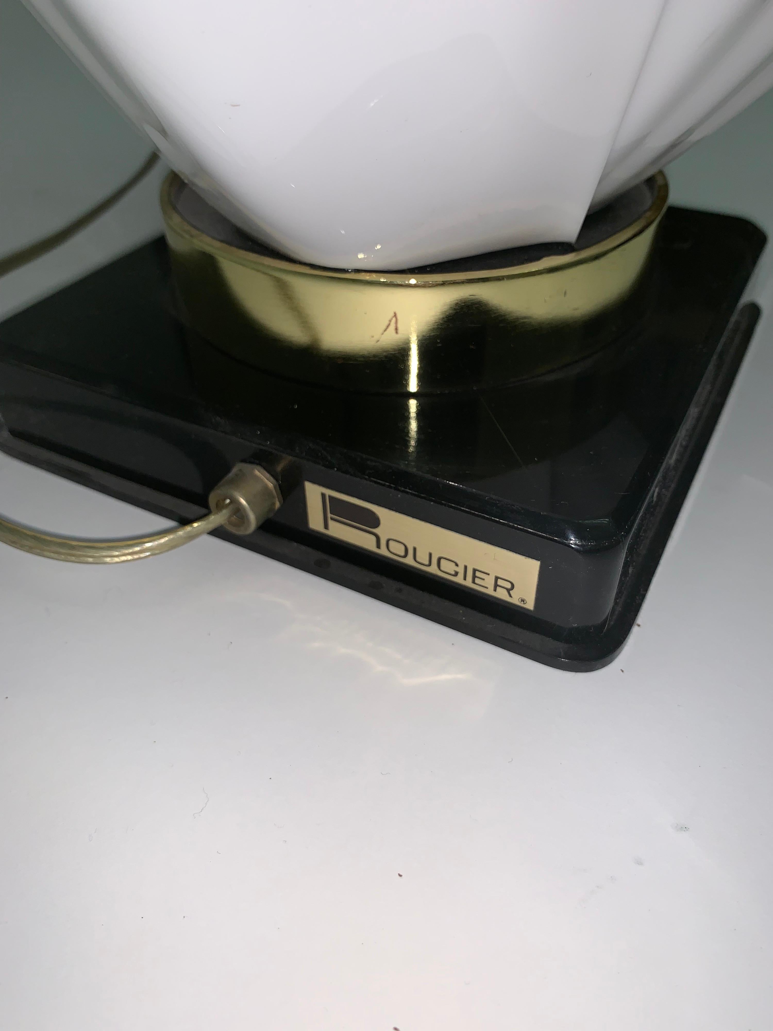 Late 20th Century 1970s Rougier Floriform Lamp