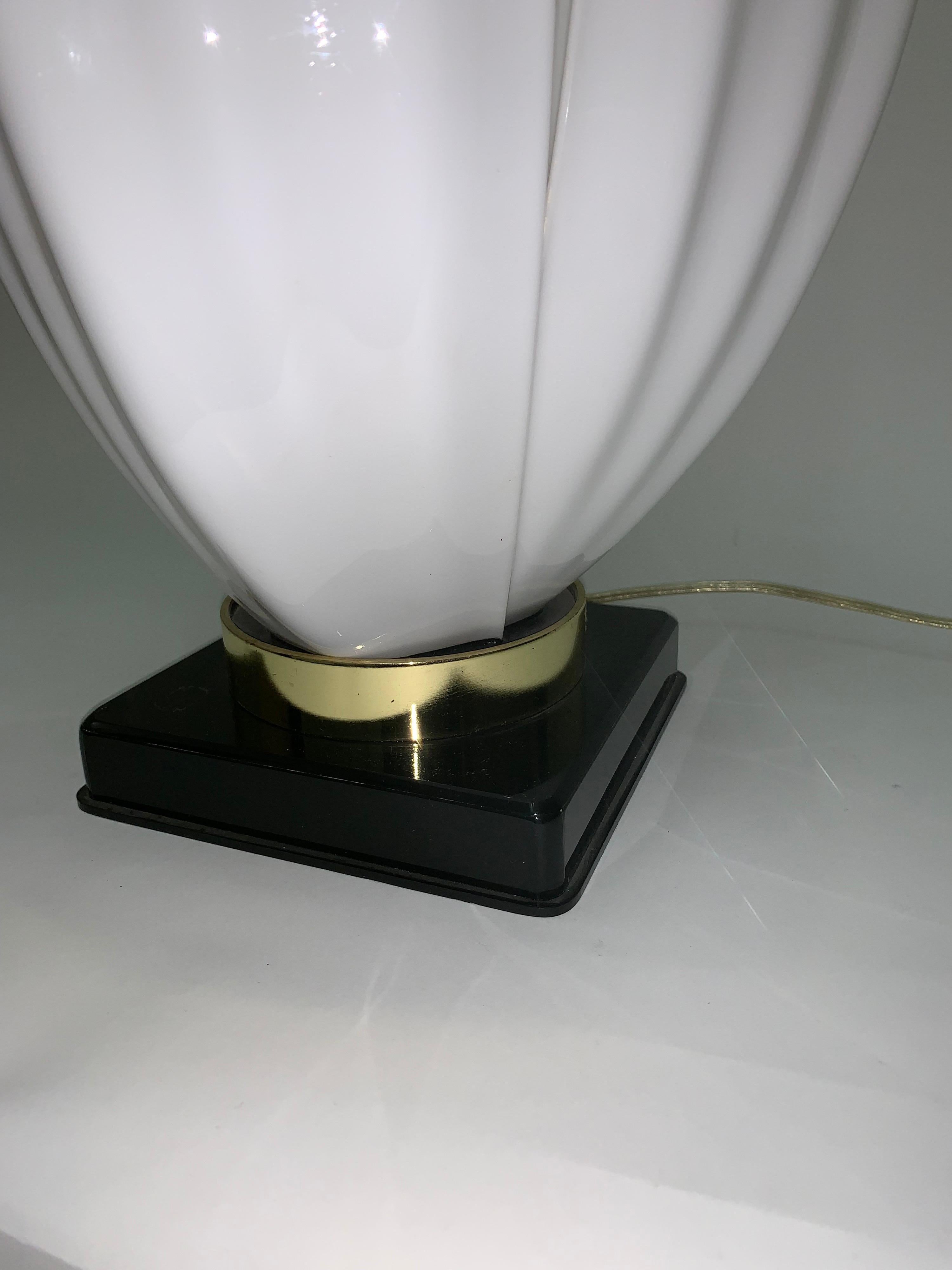 Lucite 1970s Rougier Floriform Lamp