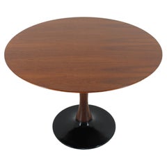 1970s Round Teak Table by Drevotvar Jablonne, Czechoslovakia