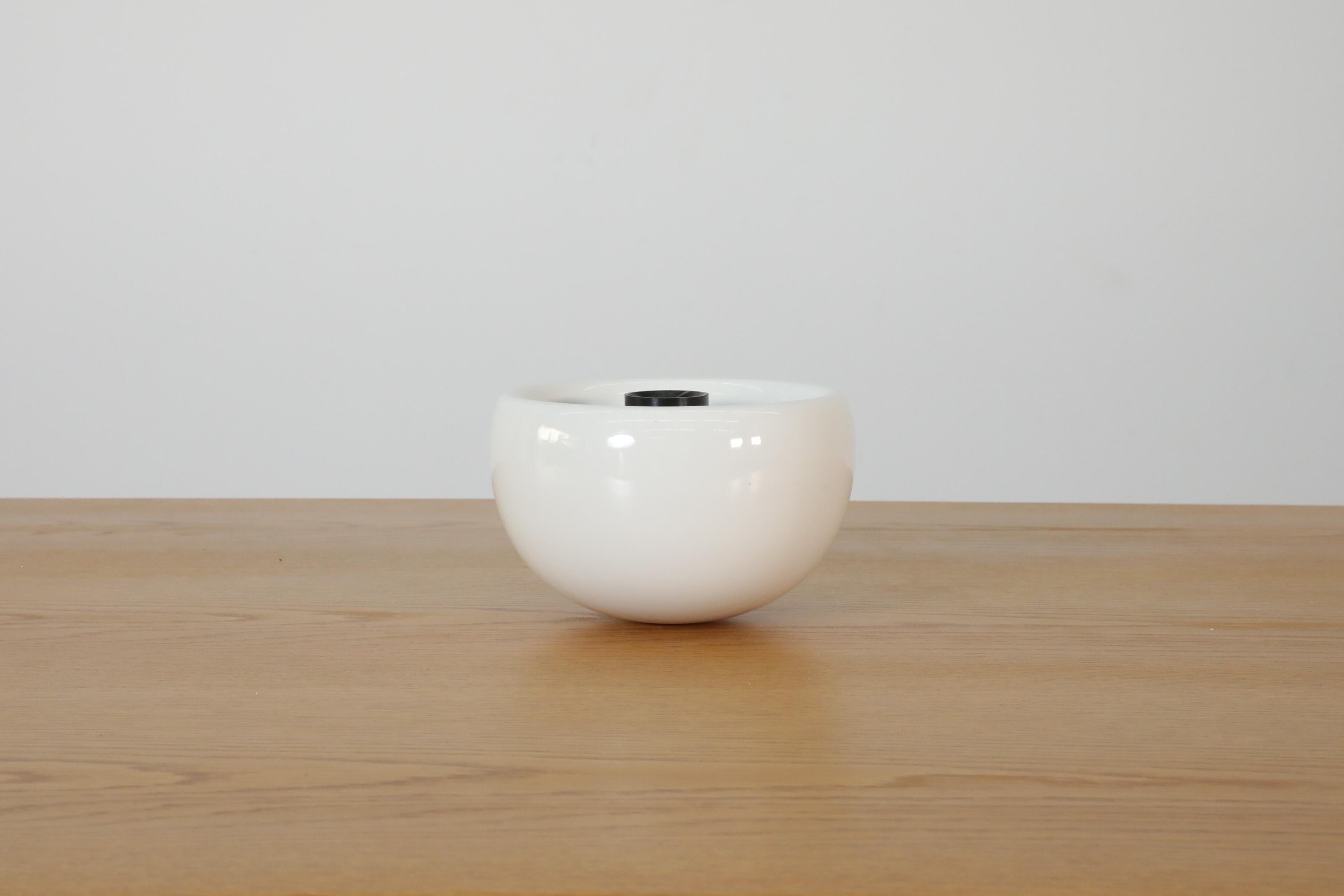 Posacenere rotondo in ceramica ROX Sicart rosso e bianco, anni '70, nuovo in scatola in vendita 5