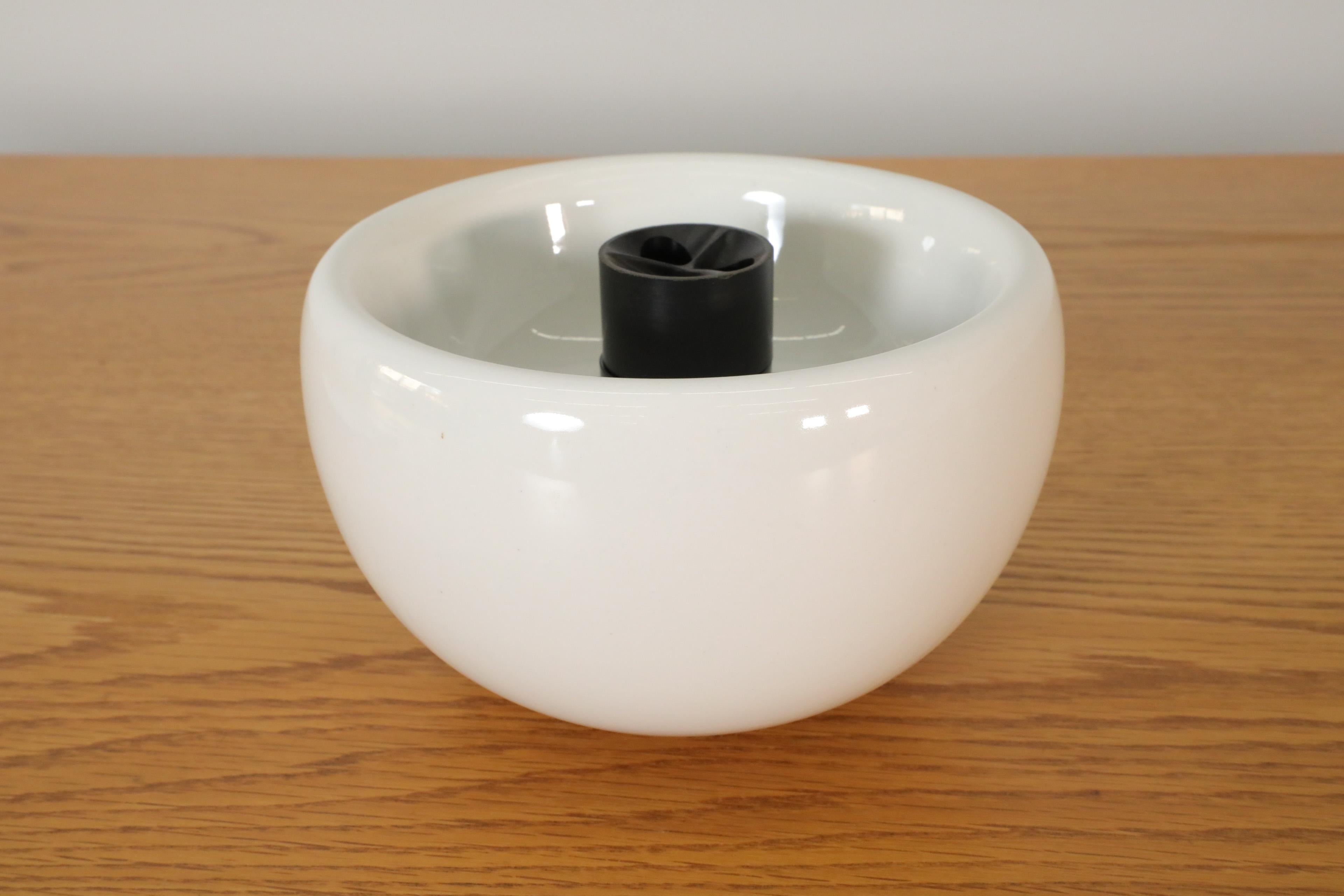 Posacenere rotondo in ceramica ROX Sicart rosso e bianco, anni '70, nuovo in scatola in vendita 10