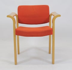 1970s Rud Thygesen and Johnny Sorensen Restored Conference Armchairs in Oak
