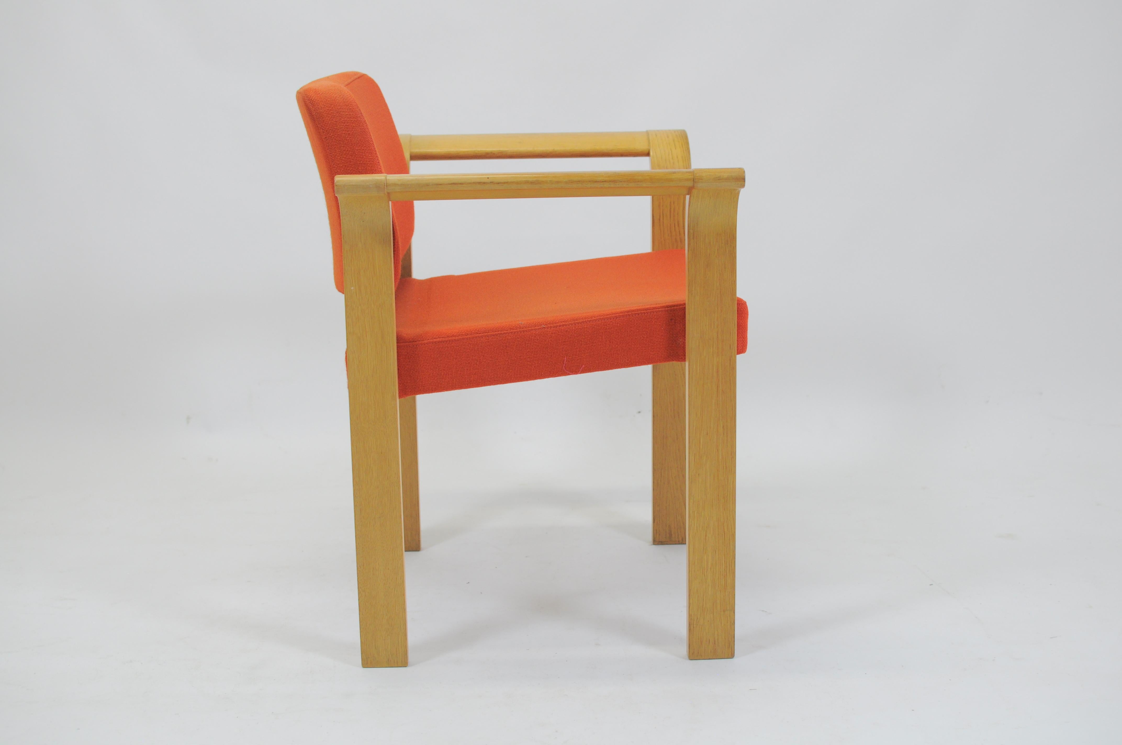 1970s Rud Thygesen and Johnny Sorensen Restored Conference Armchairs in Oak (Dänisch) im Angebot
