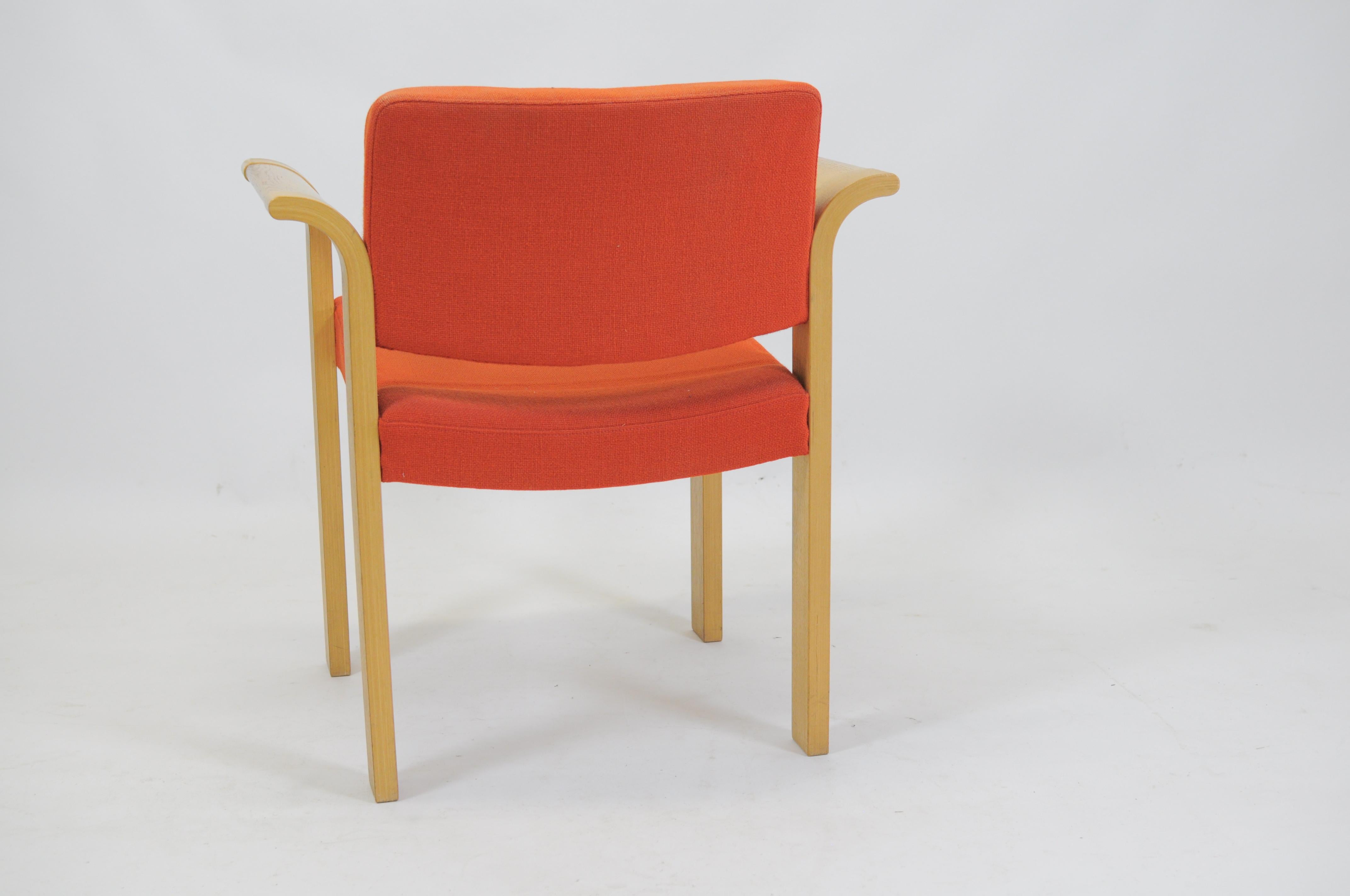 Veneer 1970s Rud Thygesen and Johnny Sorensen Set of Six Armchairs - Inc. Reupholstery For Sale