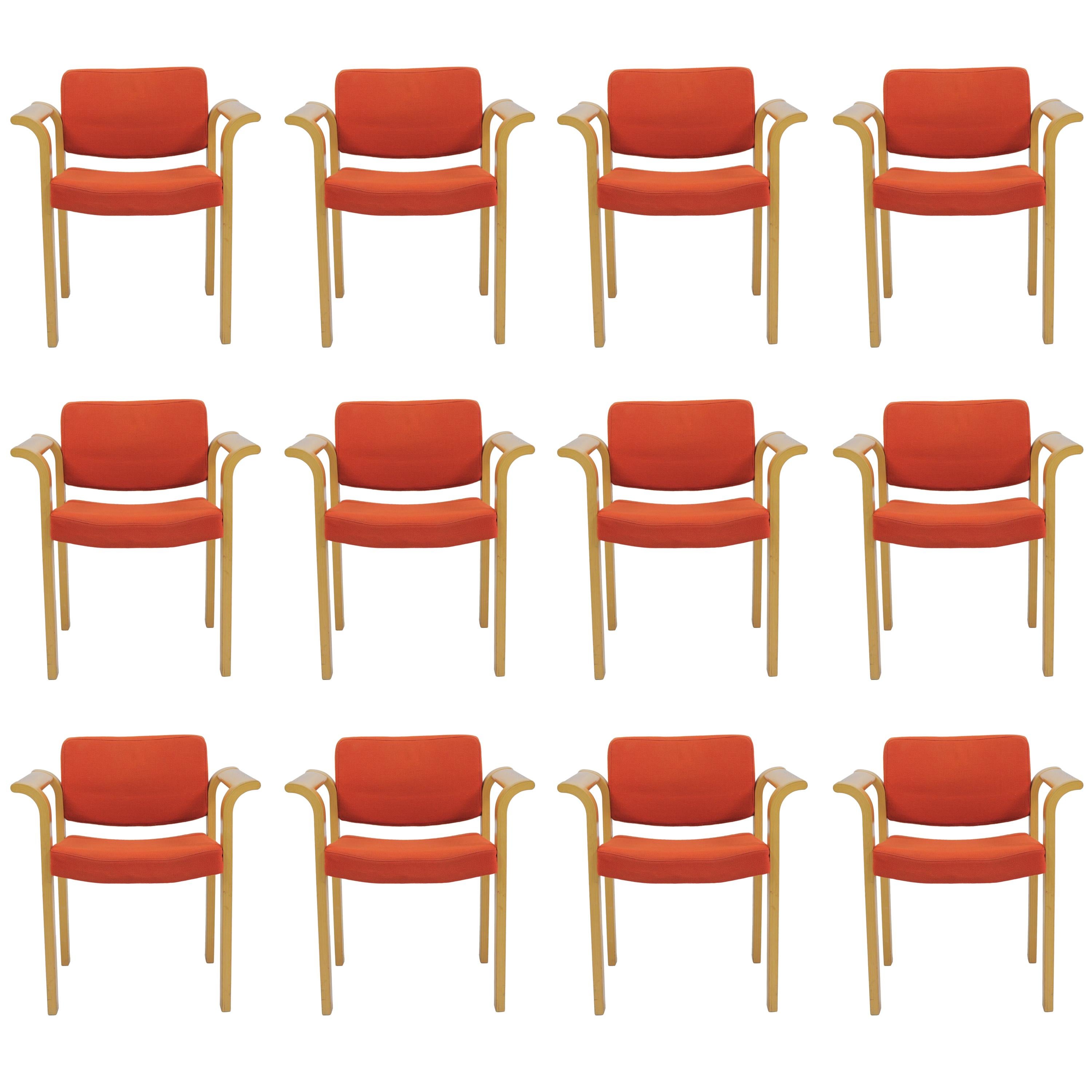 Set aus zwölf Sesseln von Rud Thygesen, Johnny Sorensen, 1970er Jahre - Inc. Neupolsterung