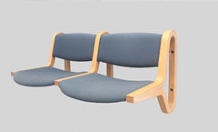 1970's Rud Thygesen and Johnny Sørensen Wall Mounted Two Seat Bench