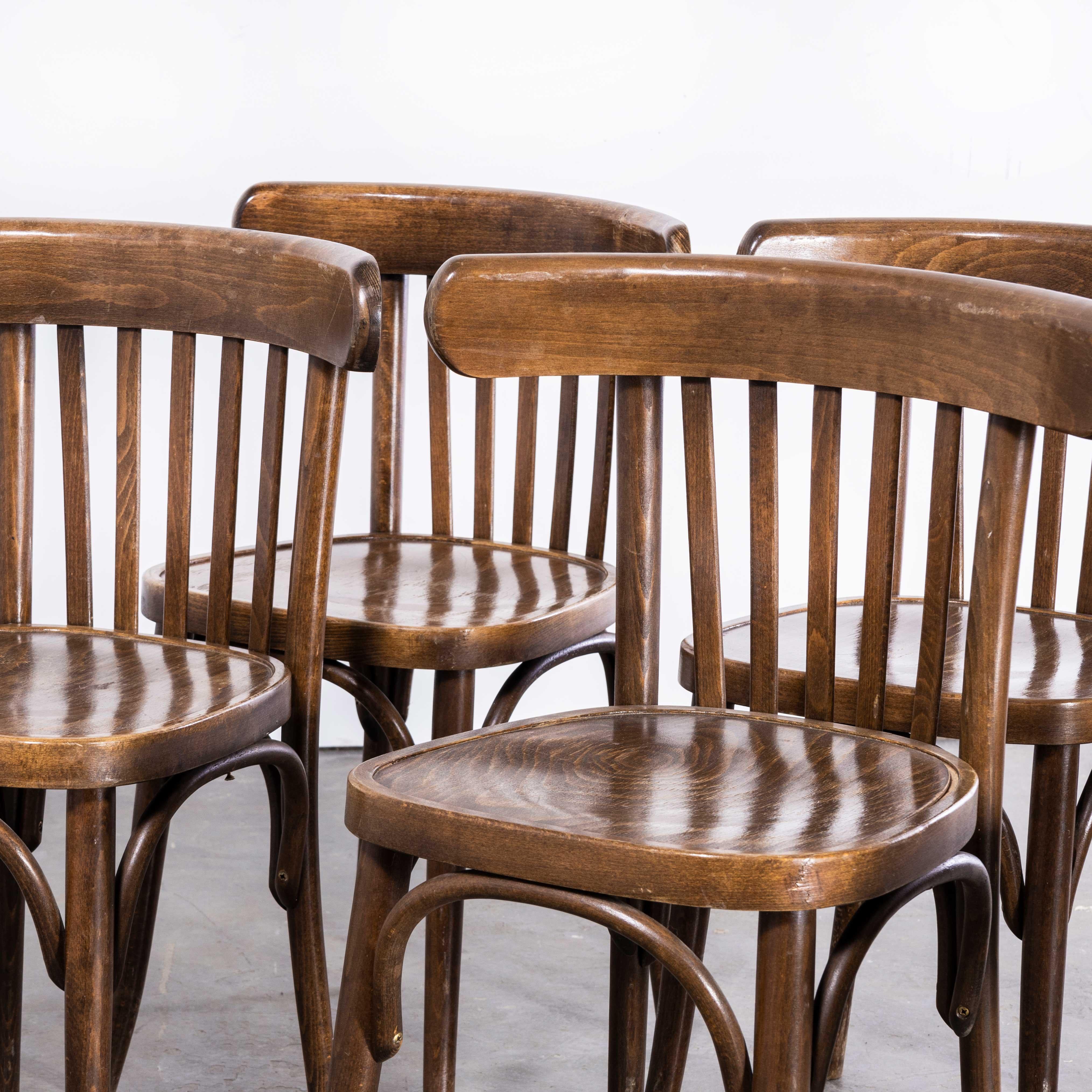 1970s Saddle Back Bentwood Dining Chair, Set of Six 1