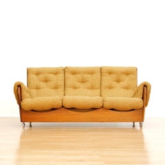 Conjunto de sofá y silla Saddleback de los años 70 by G Plan