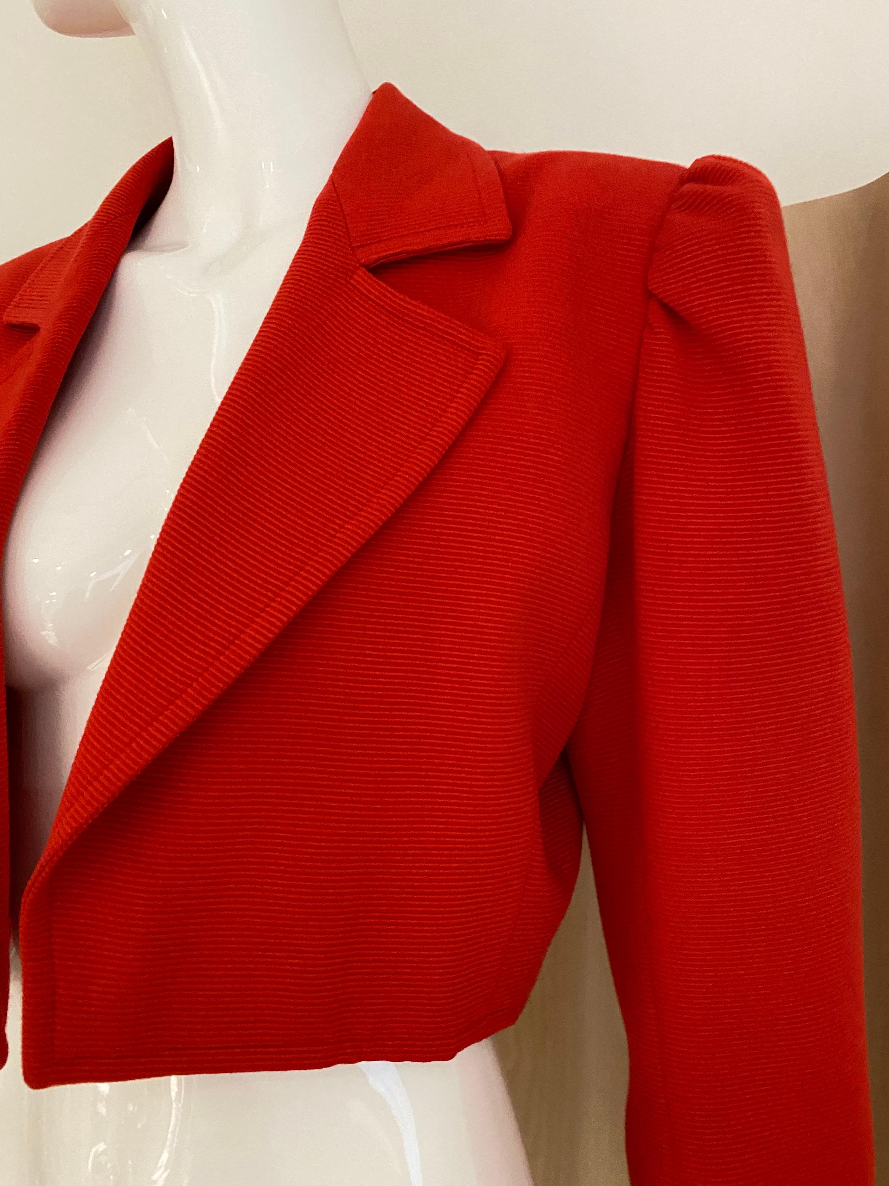 saint laurent red jacket