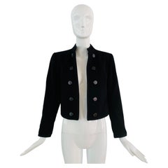 Vintage 1970s Saint Laurent Rive Gauche Russian Wool Cropped Jacket