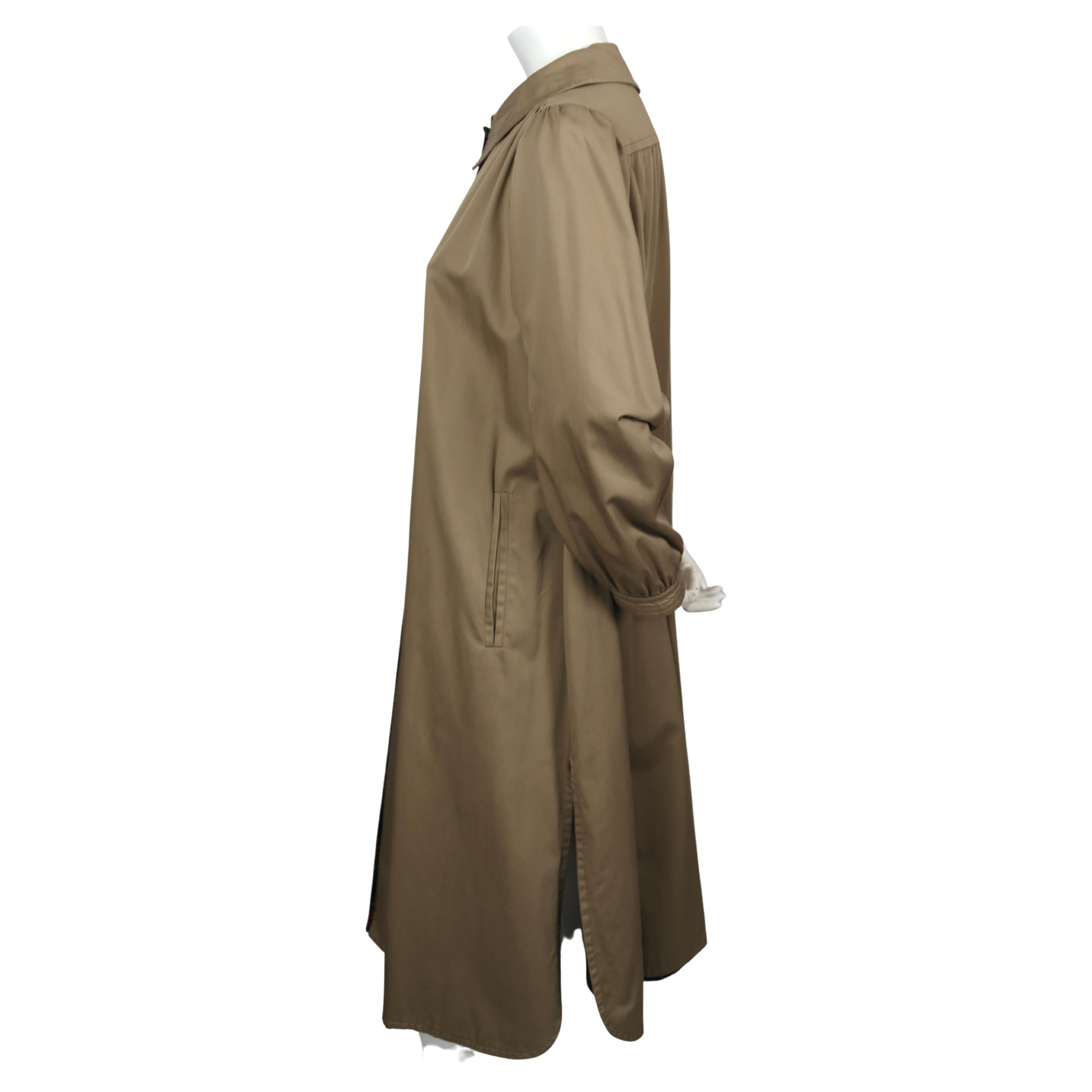 trench coat with wool lining