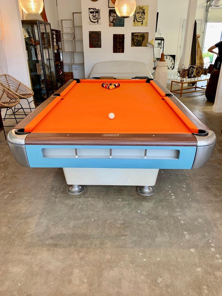 1970s Fiberglass and Wood Pool Table For Sale at 1stdibs