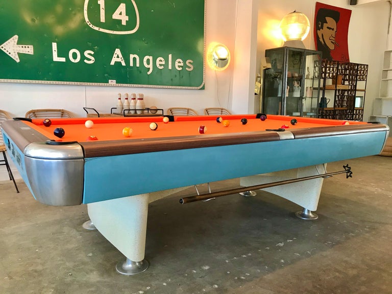 1970s Fiberglass and Wood Pool Table For Sale at 1stdibs