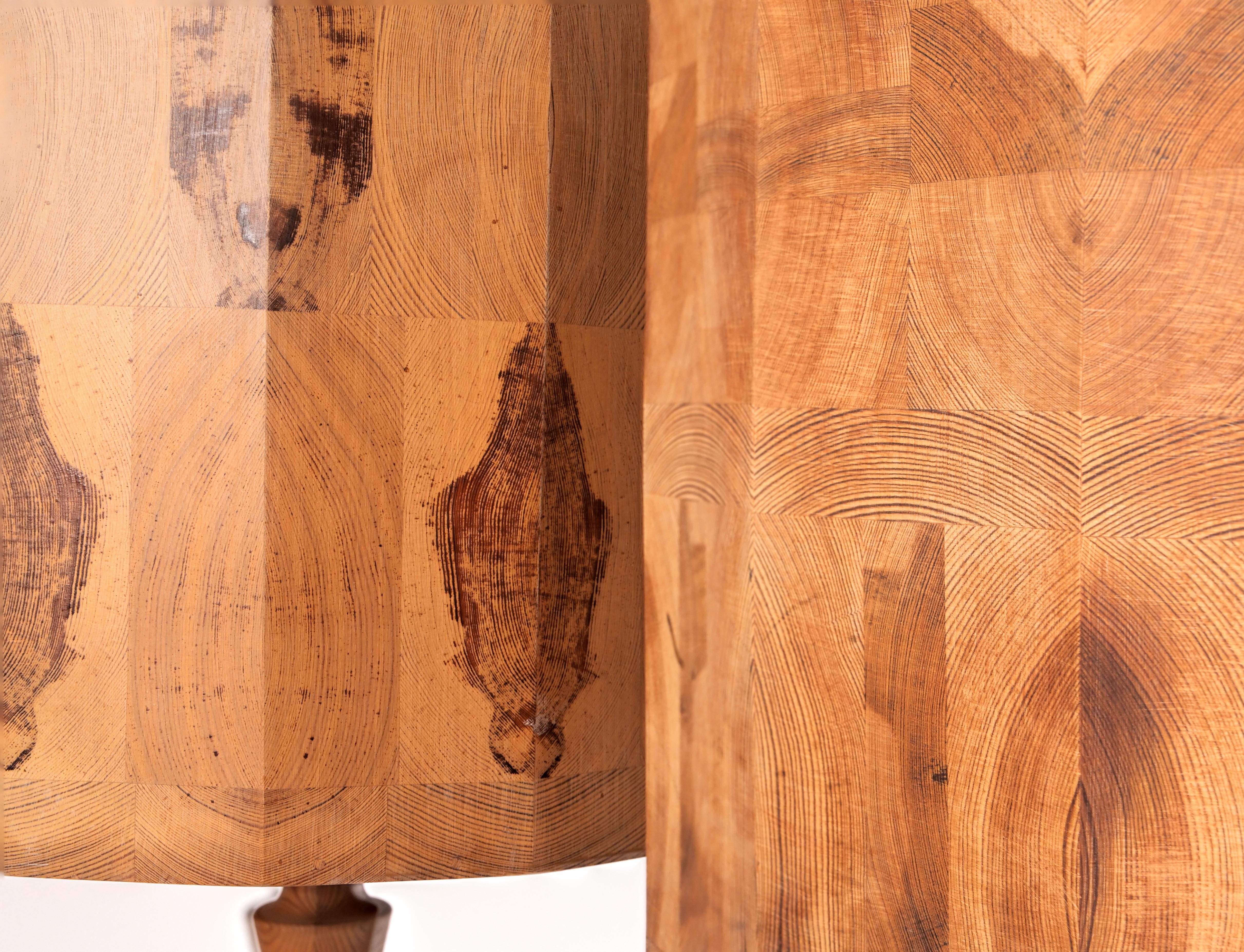 rustic wood floor lamp