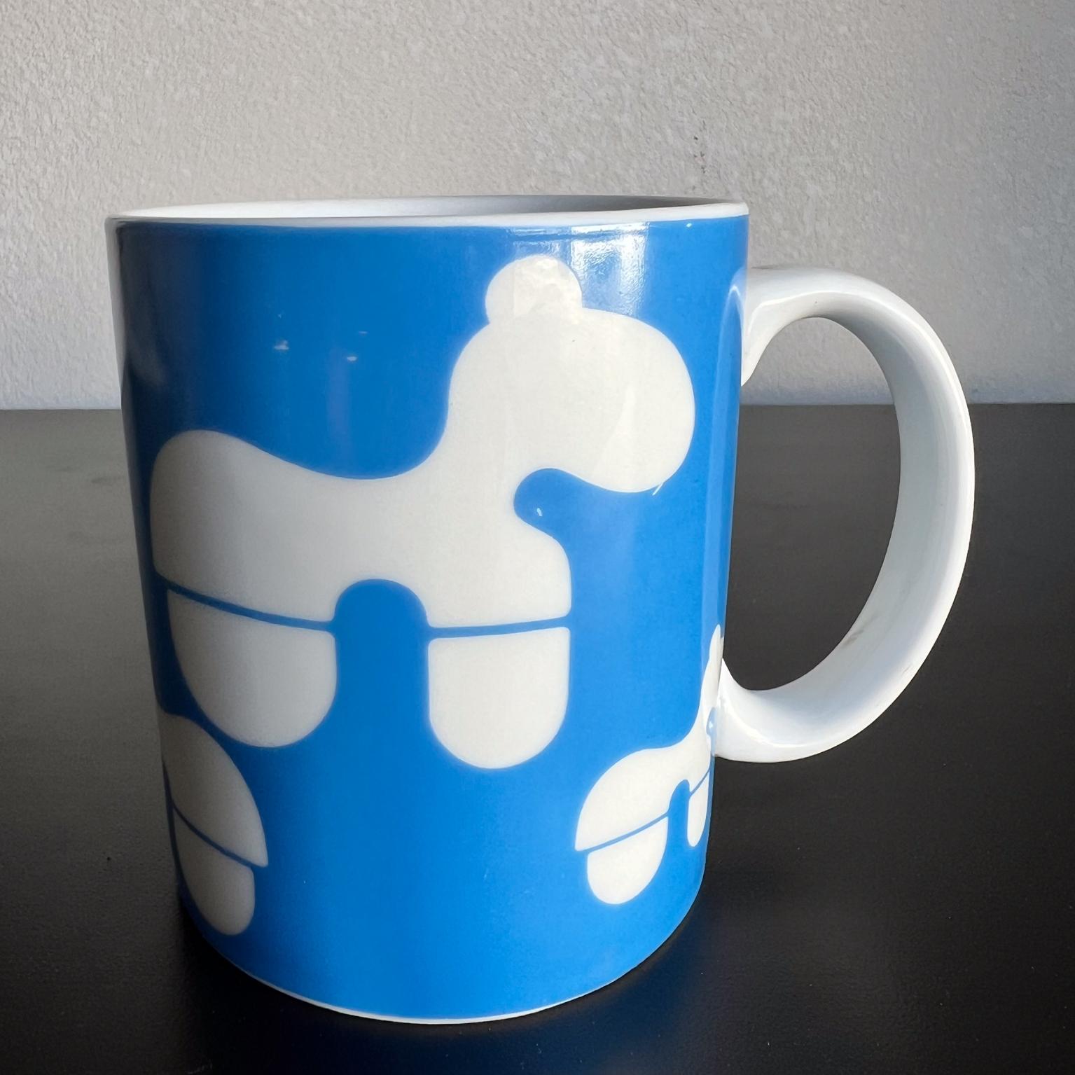 20th Century 1970s Eero Aarnio Blue Pony Coffee Mug Finland