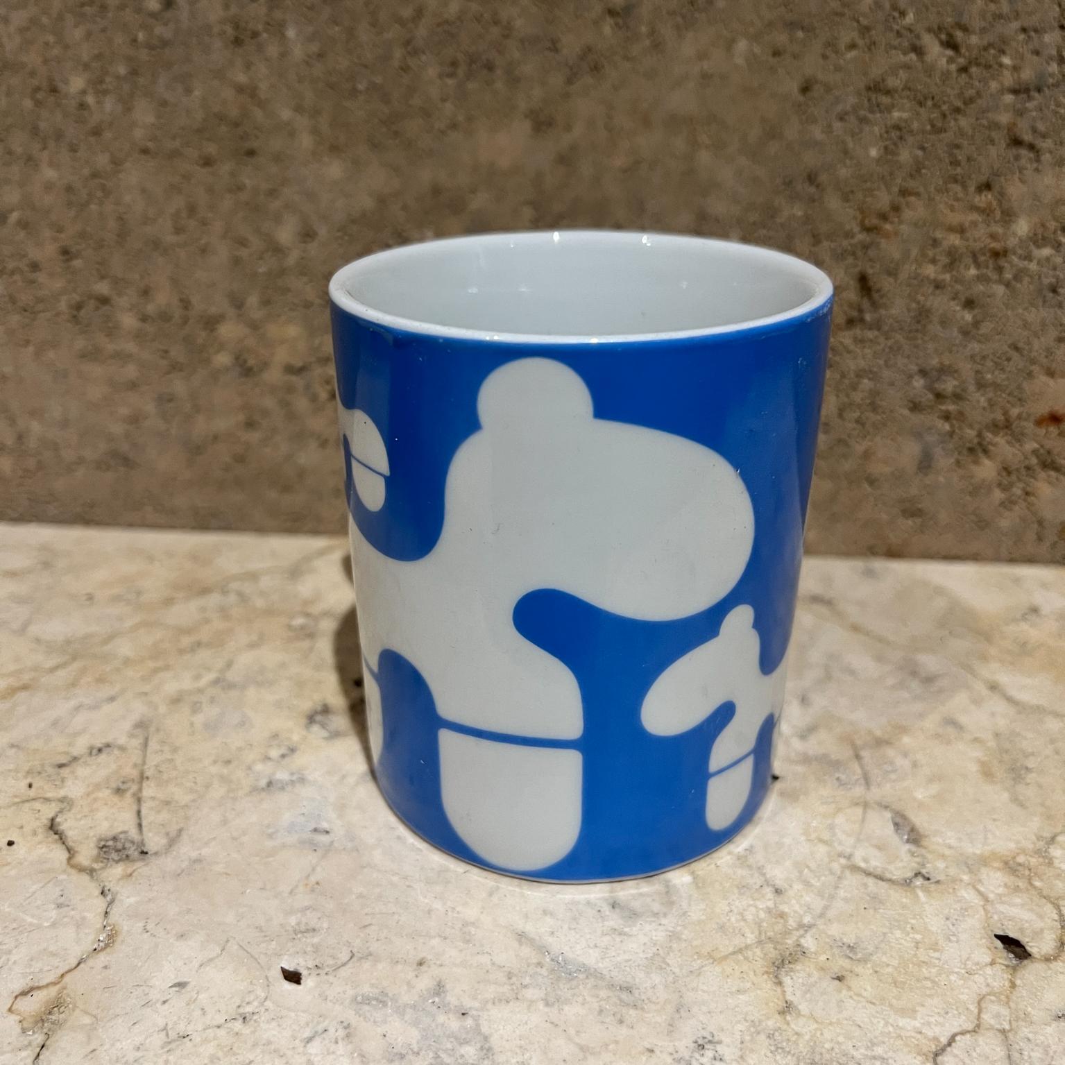 Ceramic 1970s Eero Aarnio Blue Pony Coffee Mug Finland