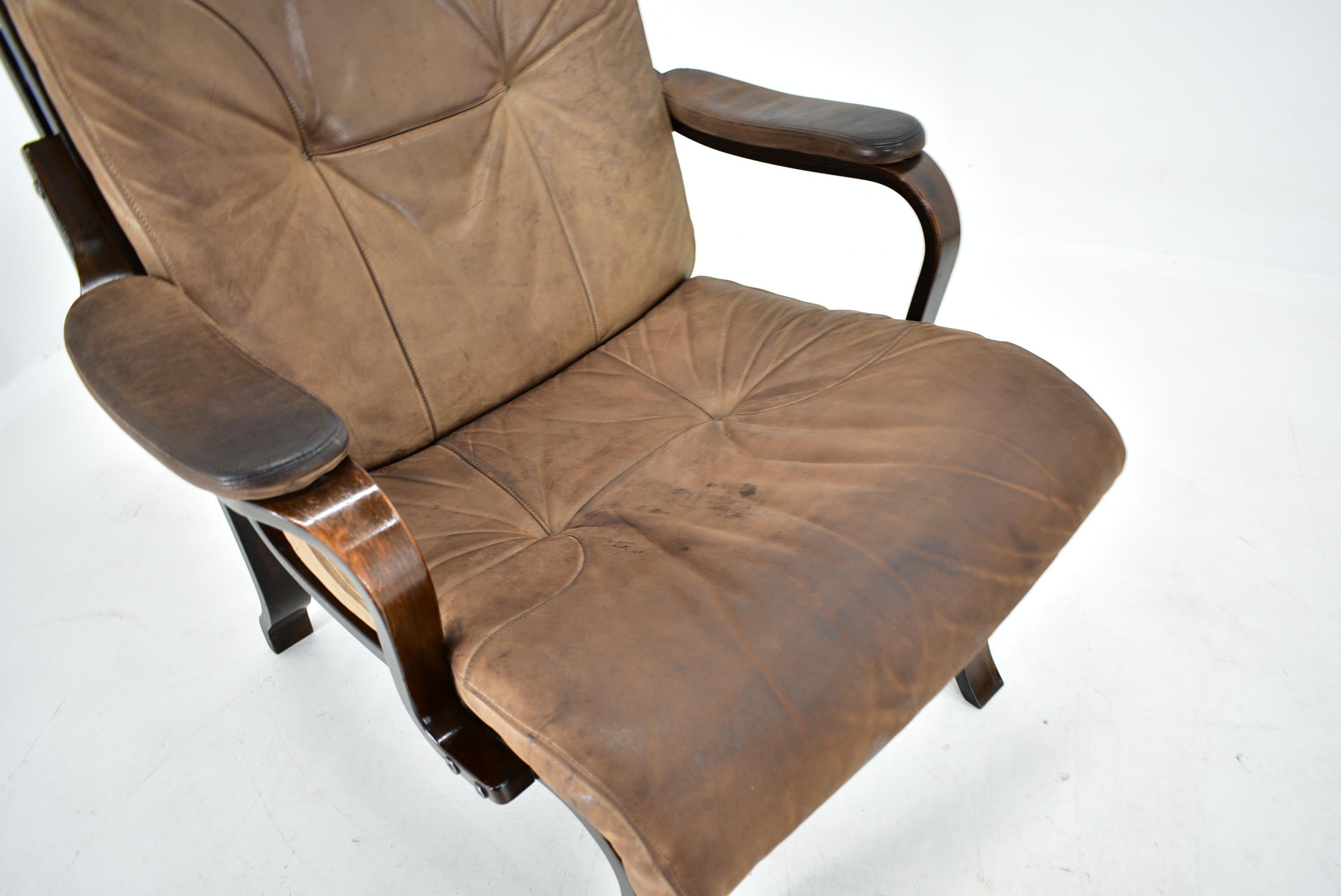 1970s, Scandinavian Leather Armchair 6