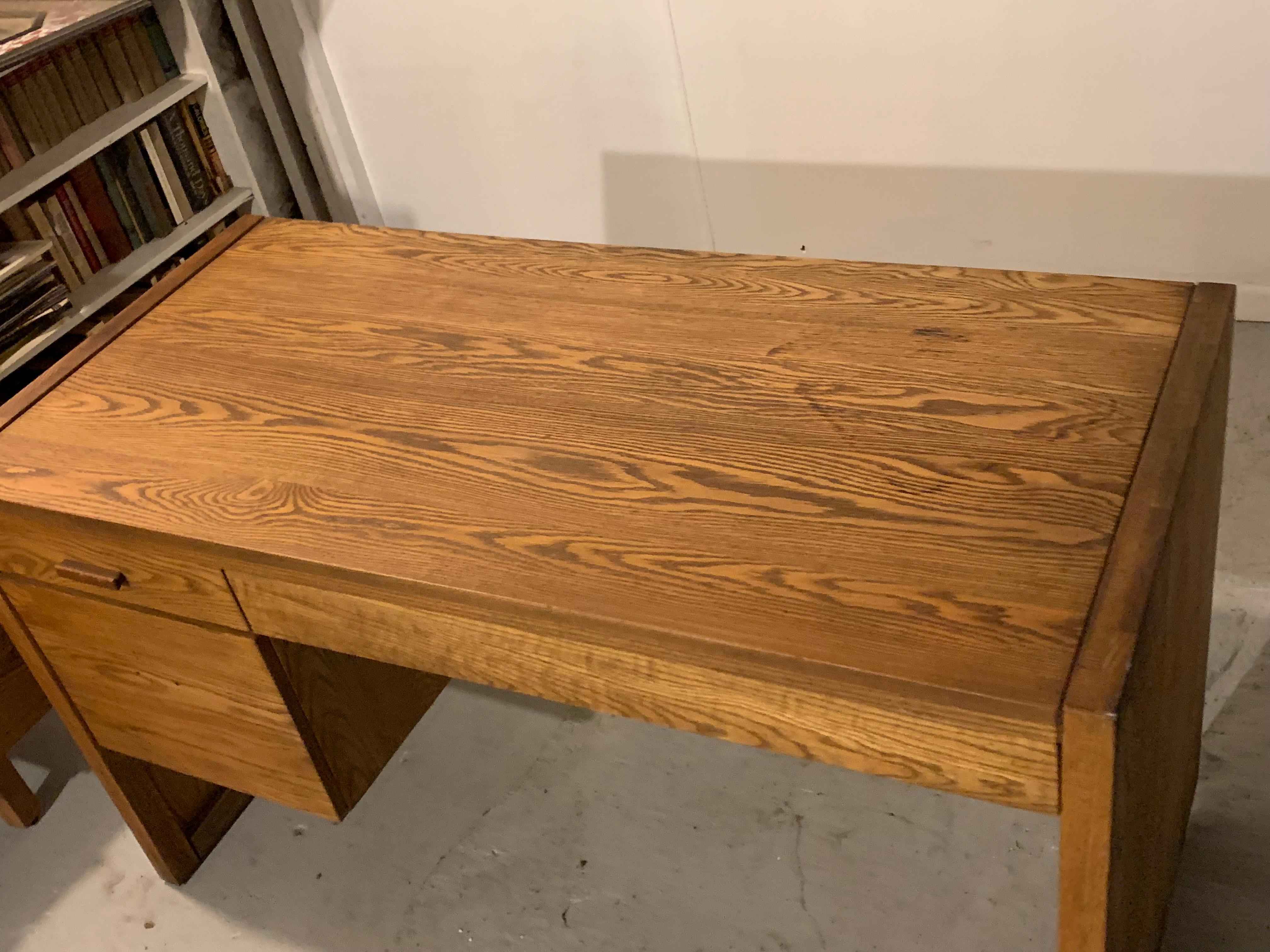 Maple 1970s Scandinavian Modern Conant Ball Writing Desk For Sale